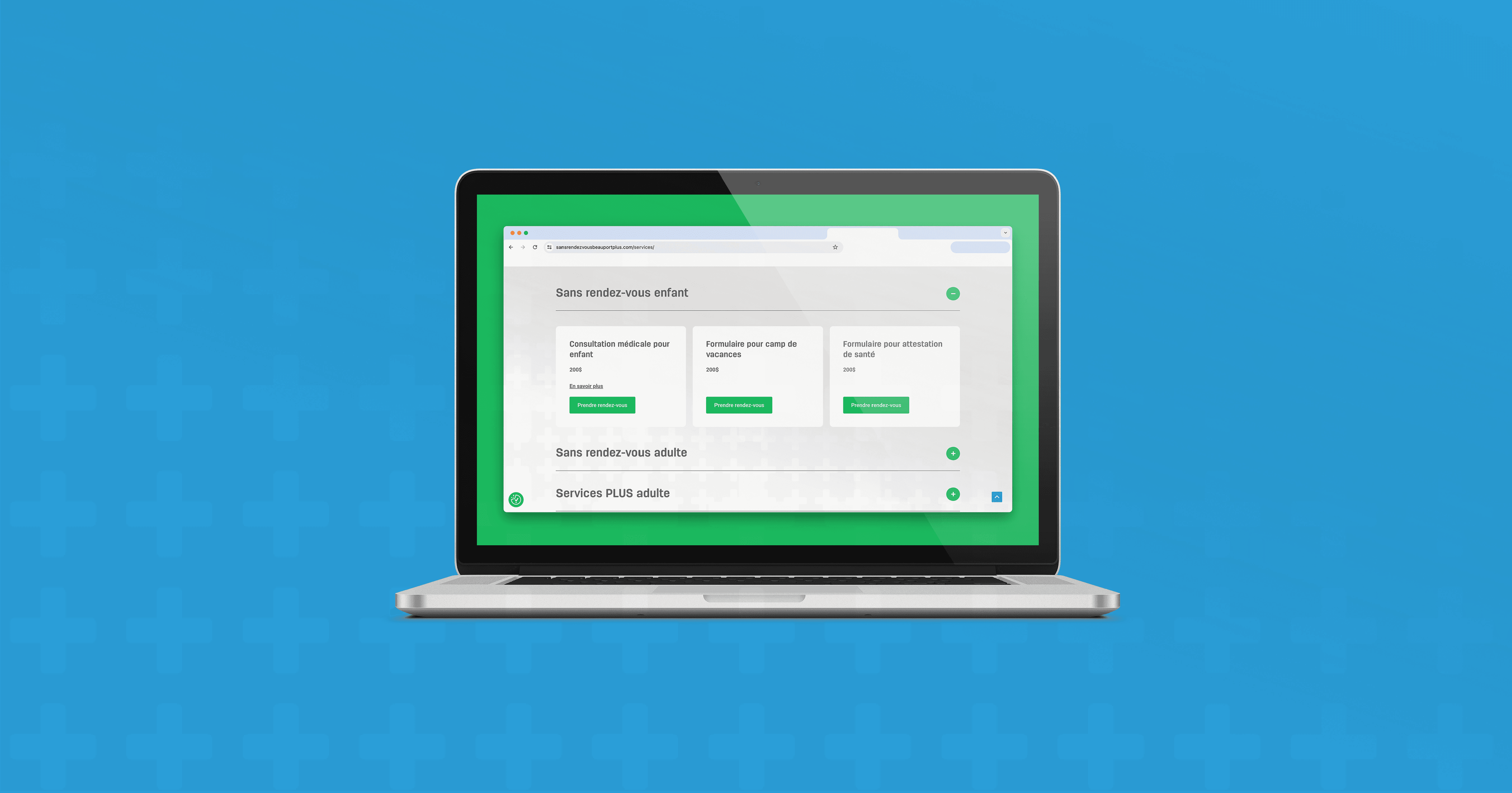 Site internet de Sans Rendez-vous Beauport PLUS