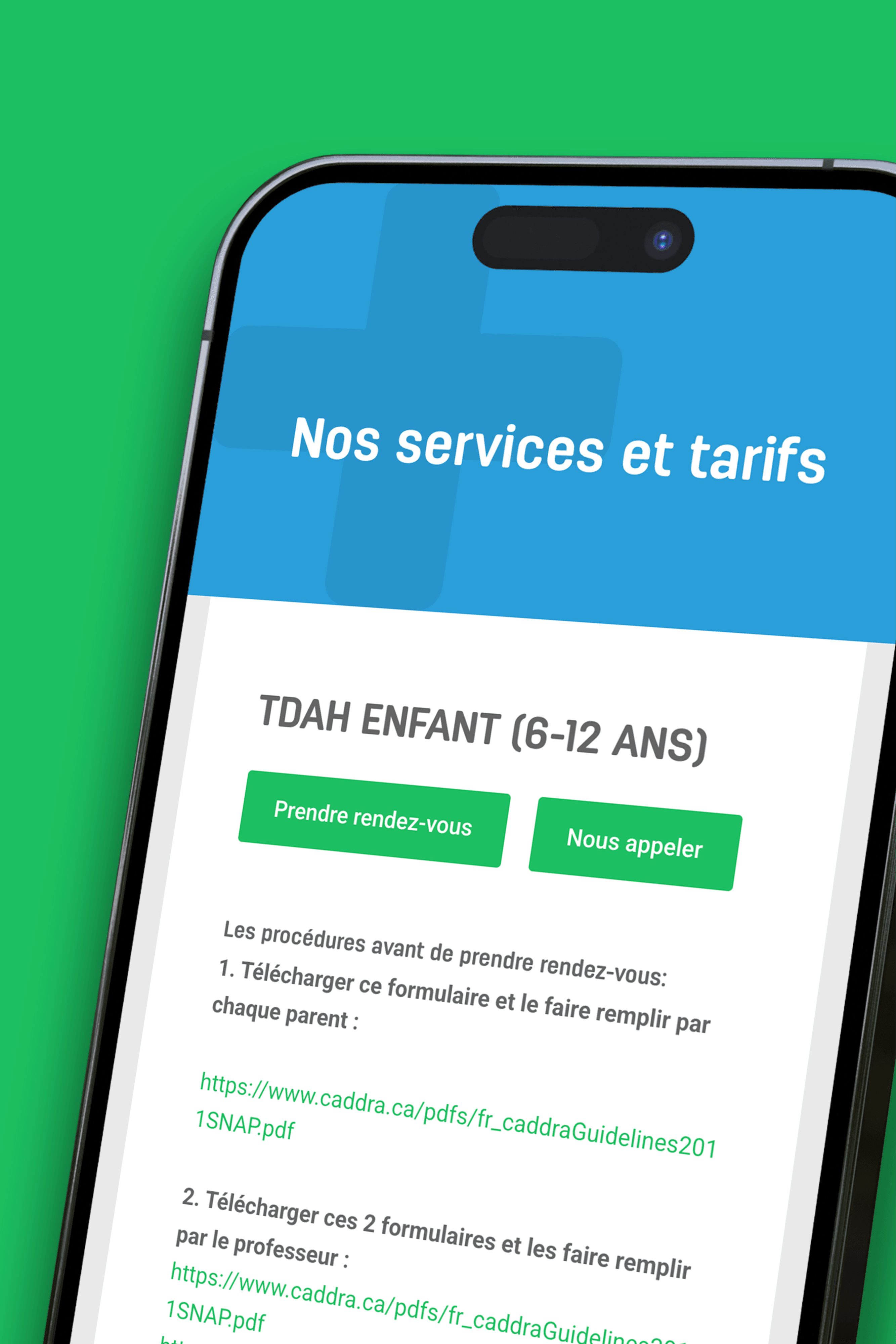 Site internet mobile de Sans Rendez-vous Beauport PLUS